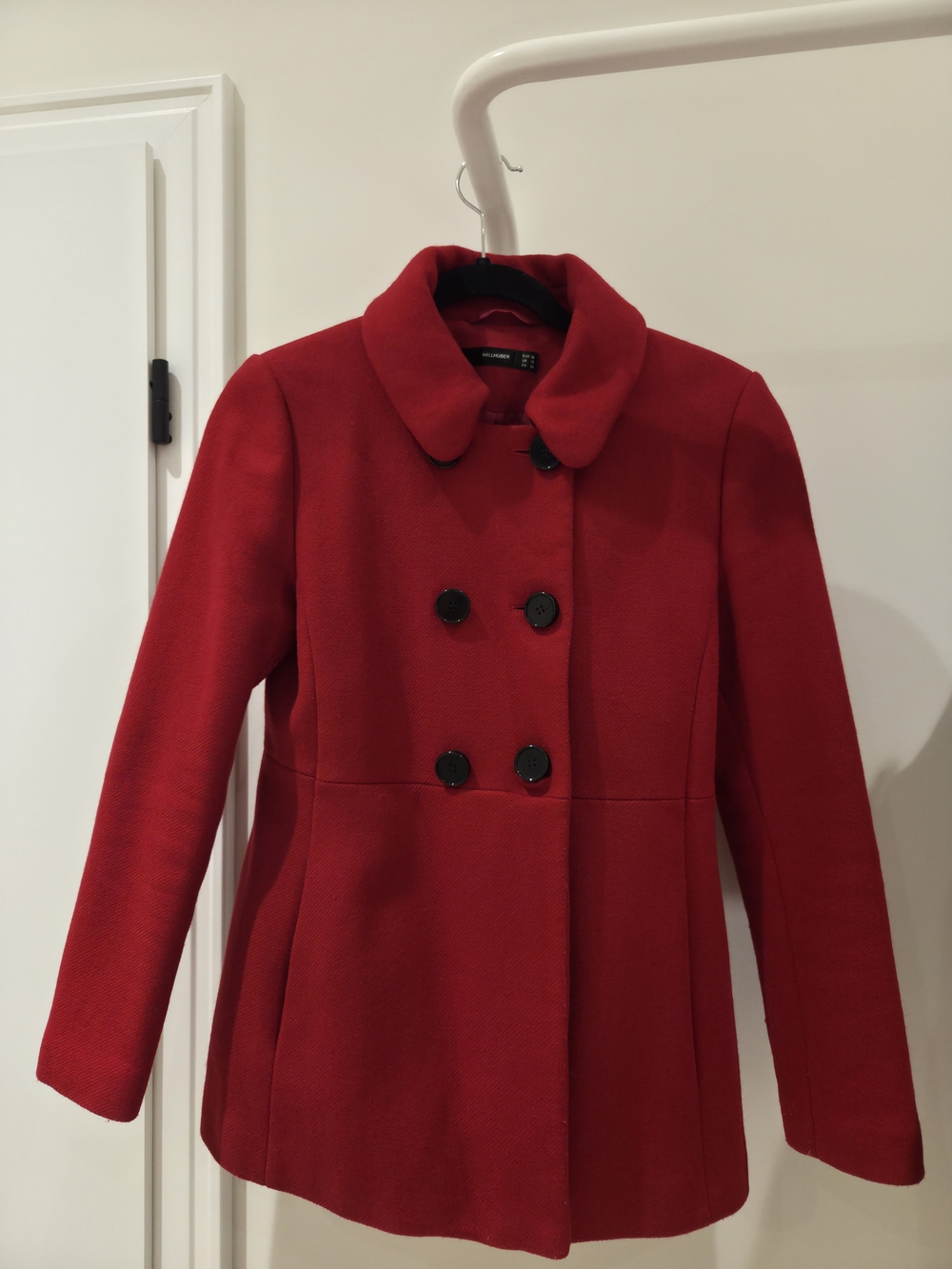 Hallhuber Red Women's Double-Breasted Wool Coat EUR 38